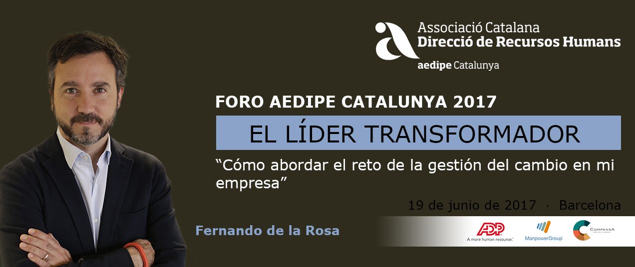 Fernando de la Rosa, ponent del Foro Aedipe Catalunya 2017