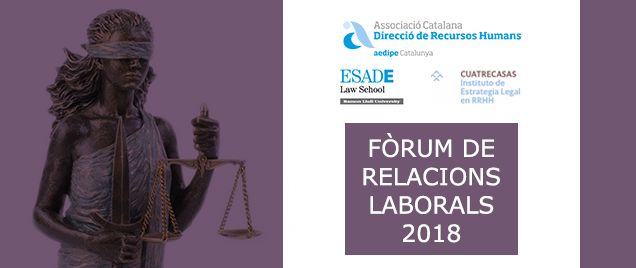 Nova convocatòria del Fòrum de Relacions Laborals. 29/01/2018