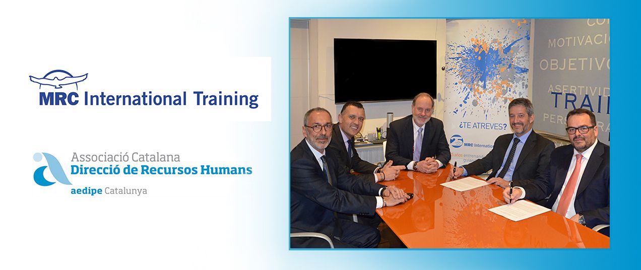 MRC International Training i Aedipe Catalunya signen un conveni de col·laboració 