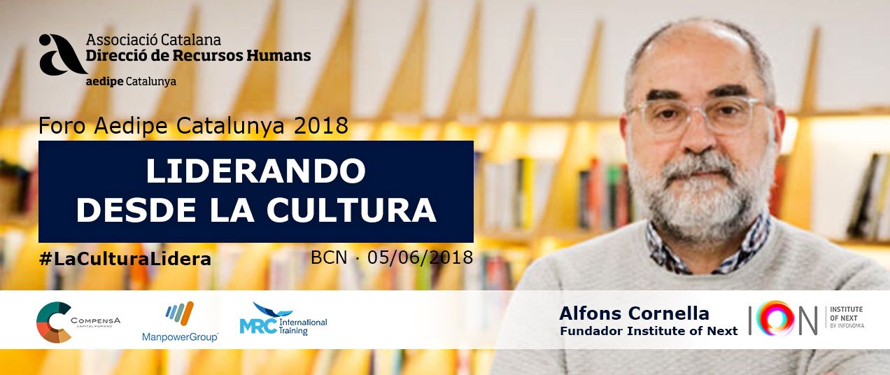 Alfons Cornella, ponent del Foro Aedipe Catalunya 2018. 05/06/2018