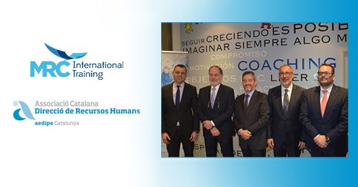 Signatura acord MRC International Training i Aedipe Catalunya