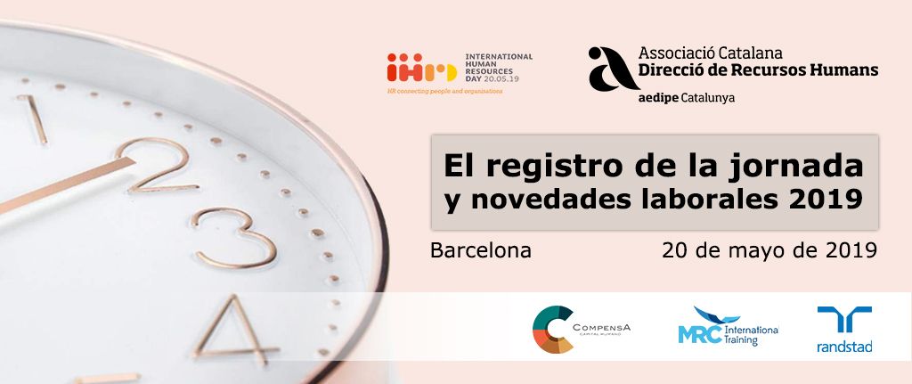 El registre de la jornada i novetats laborals 2019. 20/05/2019