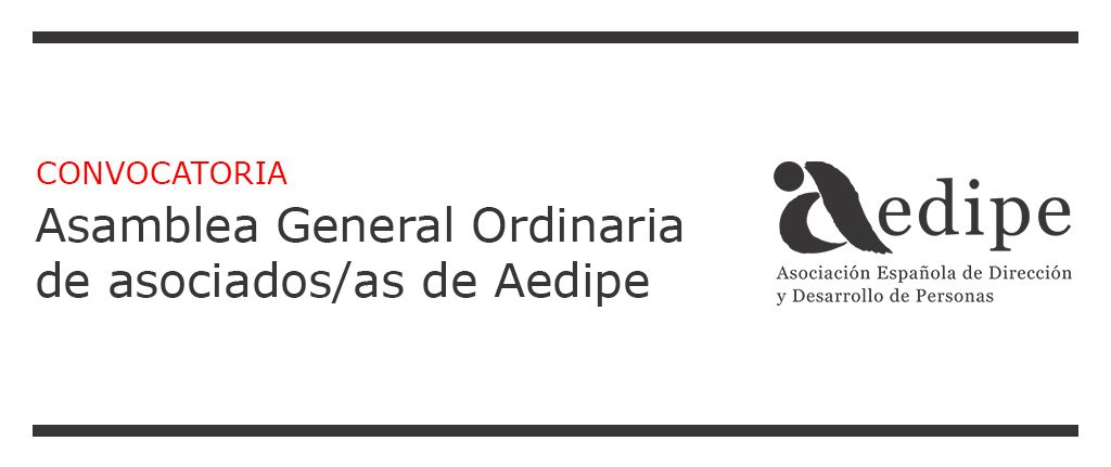 Assemblea General Ordinària d’Associats/des d’AEDIPE