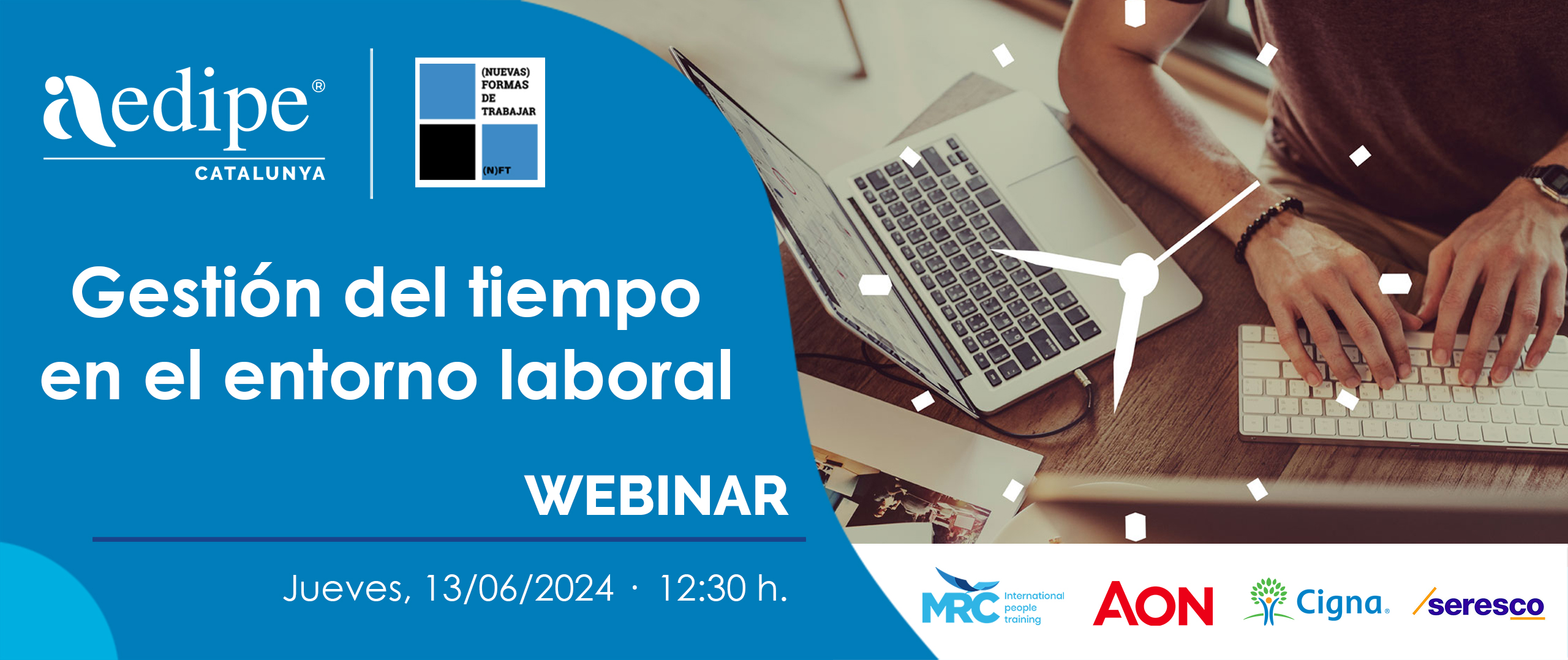 Webinar Gestió del temps a l’entorn laboral. 13/06/2024