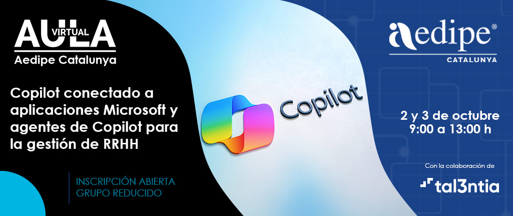 Copilot conectat a aplicacions Microsoft i agents de Copilot per a la gestió de RRHH – 2/10 i 3/10 – Sol·licita la teva plaça