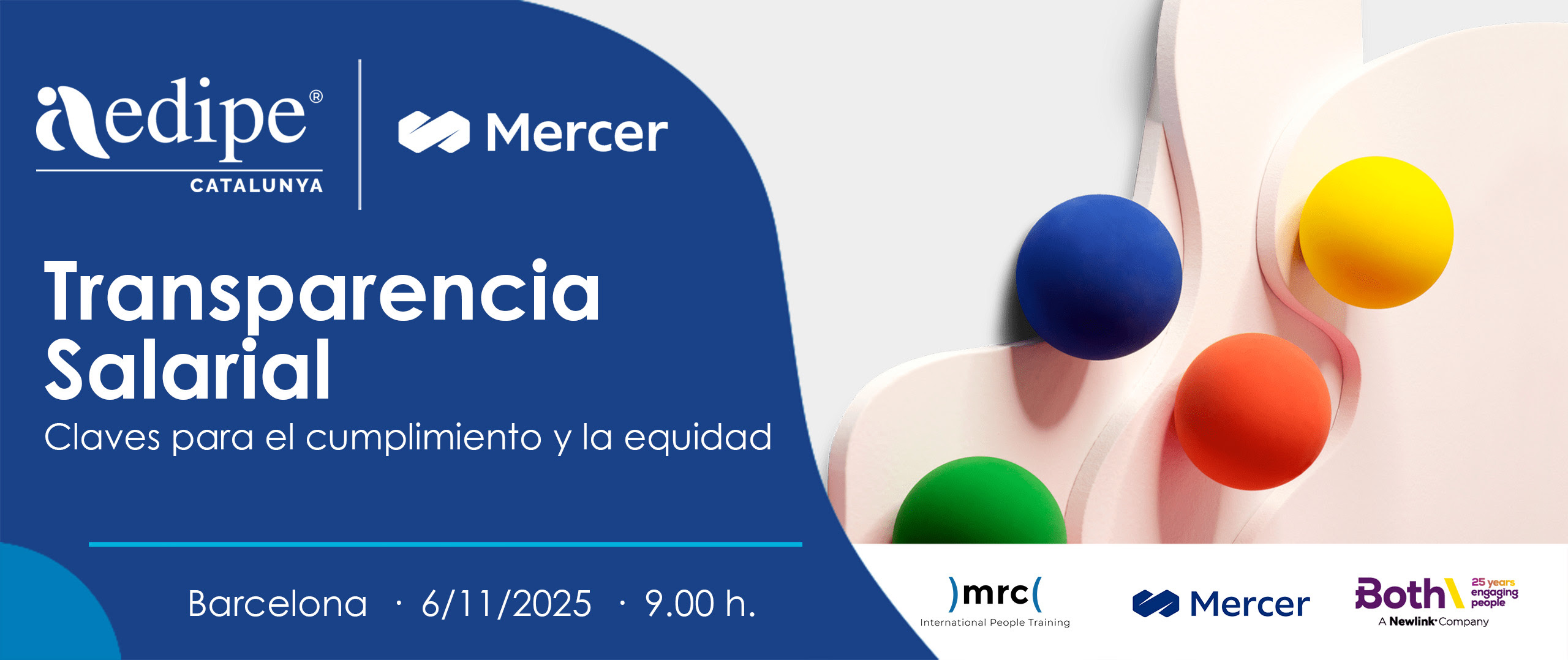 Transparència salarial. Claus per al compliment i l’equitat. 06/11. Inscriu-te