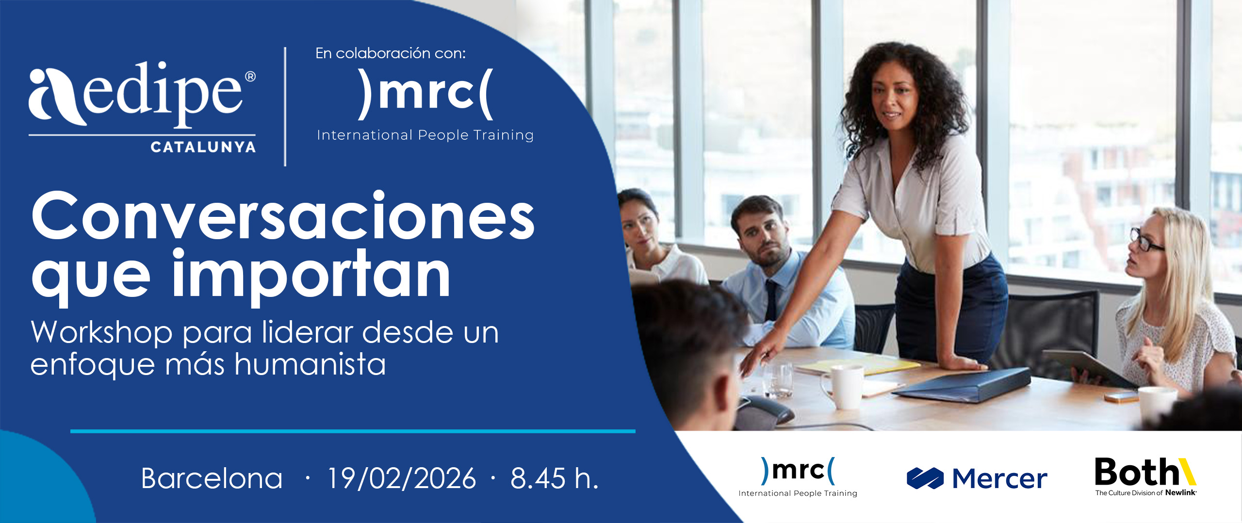 Converses que importen. Workshop per a liderar des d’un enfocament més humanista. 19/02/2026
