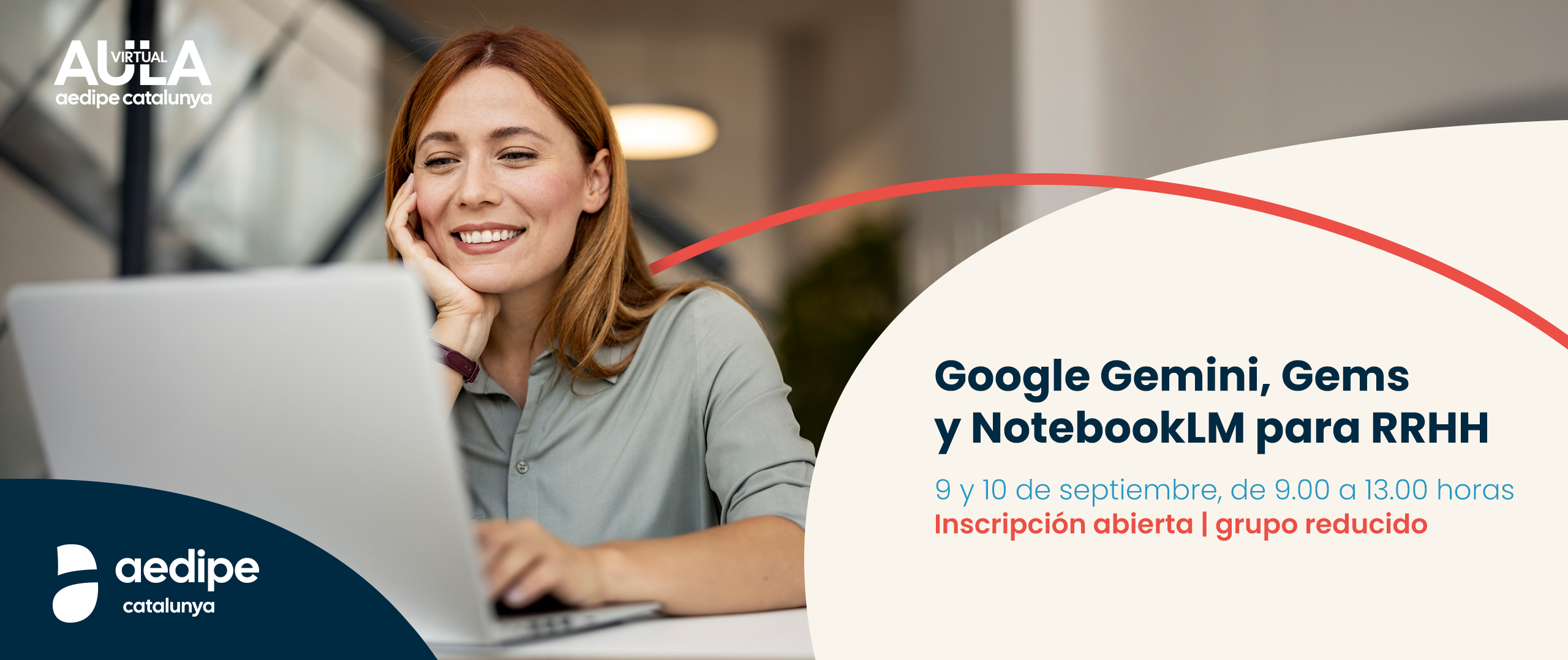 AV Google Gemini, Gems i NotebookLM per a RH. 09/09 i 10/09. Sol·licita una plaça