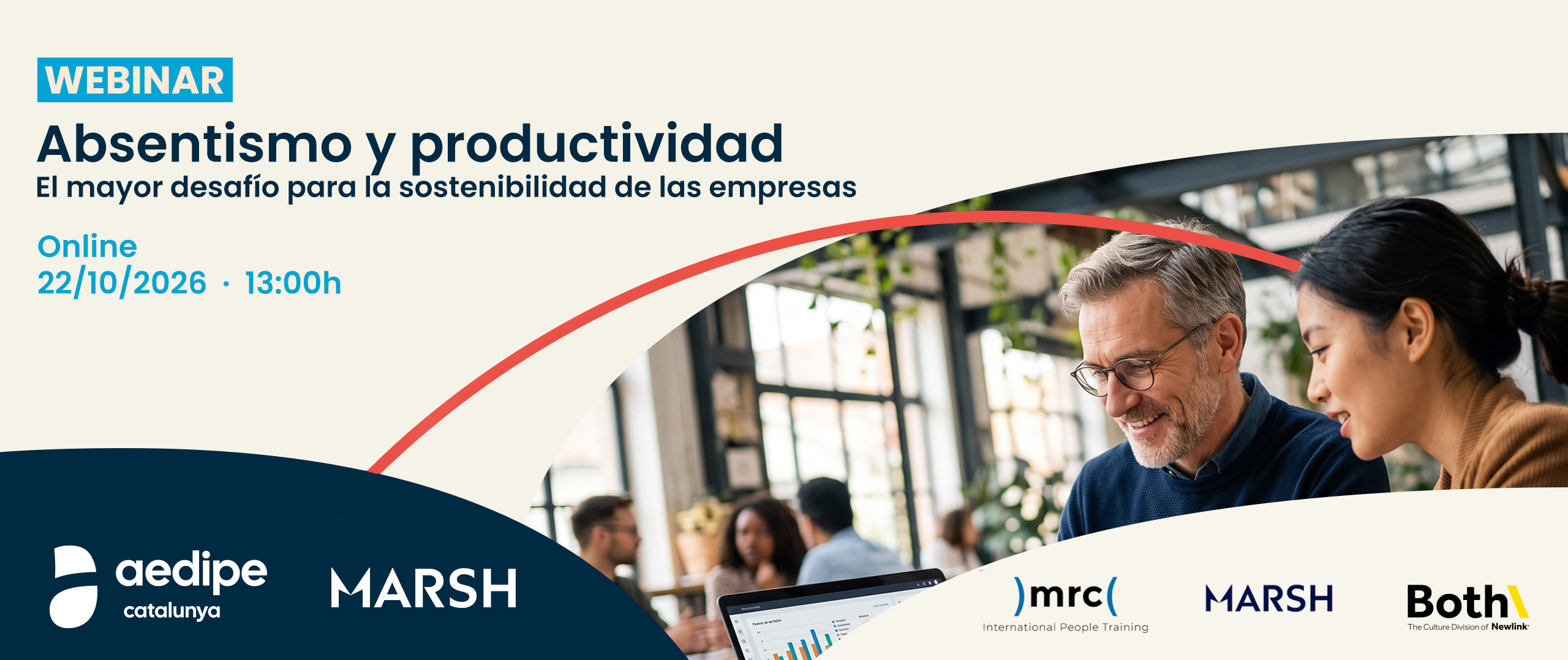 Webinar Absentisme i productivitat: el desafiament més gran per a la sostenibilitat de les empreses. 19/11/2026