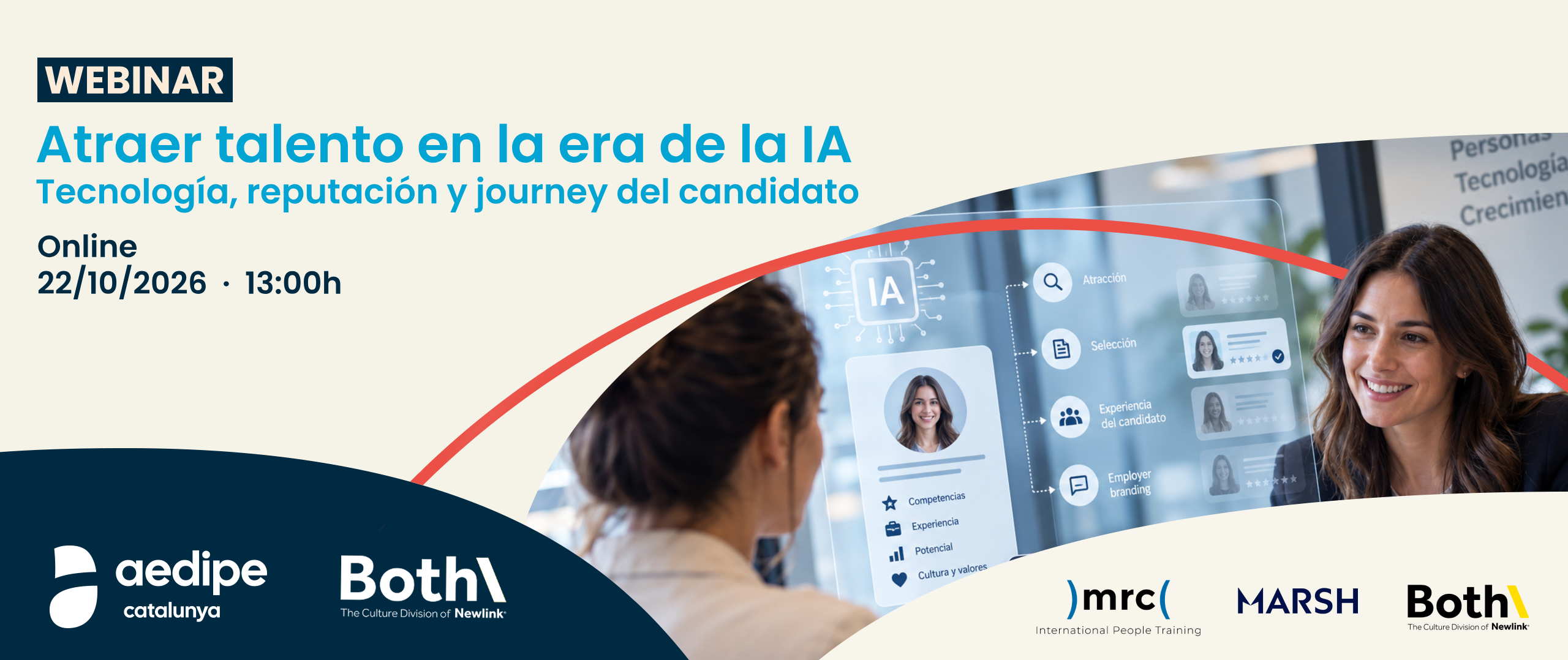 Webinar Atraure talent en l’era de la IA. 22/10/2026. Inscriu-te!